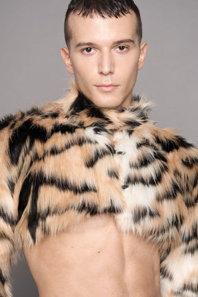 NAMILIA Diva Faux Fur Bolero - Tiger, xs