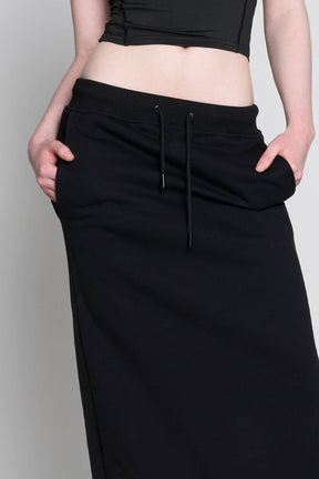 NAMILIA Diva Long Sweat Skirt - Black, xs