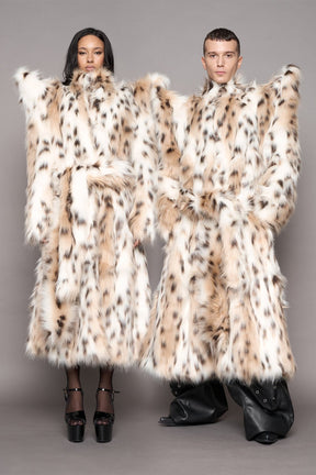 NAMILIA Doomsday Faux Fur Coat - snow lynx, s