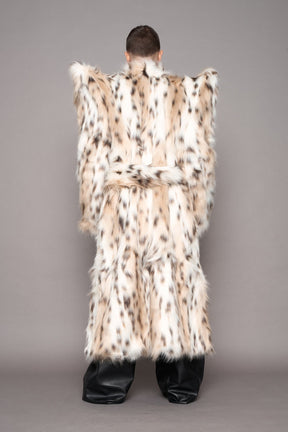 NAMILIA Doomsday Faux Fur Coat - snow lynx, s
