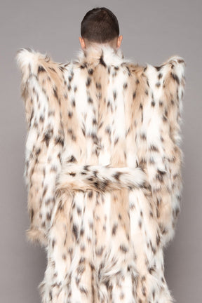 NAMILIA Doomsday Faux Fur Coat - snow lynx, s