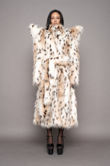 NAMILIA Doomsday Faux Fur Coat - snow lynx, s