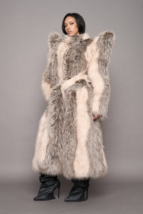 NAMILIA Doomsday Faux Fur Coat - dune, s