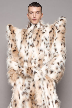 NAMILIA Doomsday Faux Fur Coat - snow lynx, s