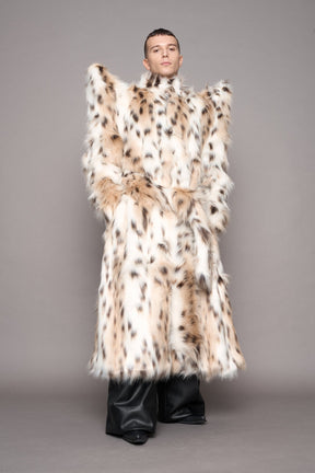 NAMILIA Doomsday Faux Fur Coat - snow lynx, s