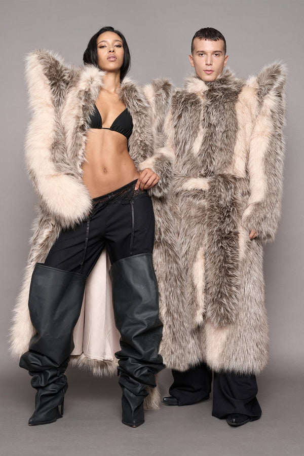 NAMILIA Doomsday Faux Fur Coat - dune, s