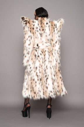 NAMILIA Doomsday Faux Fur Coat - snow lynx, s