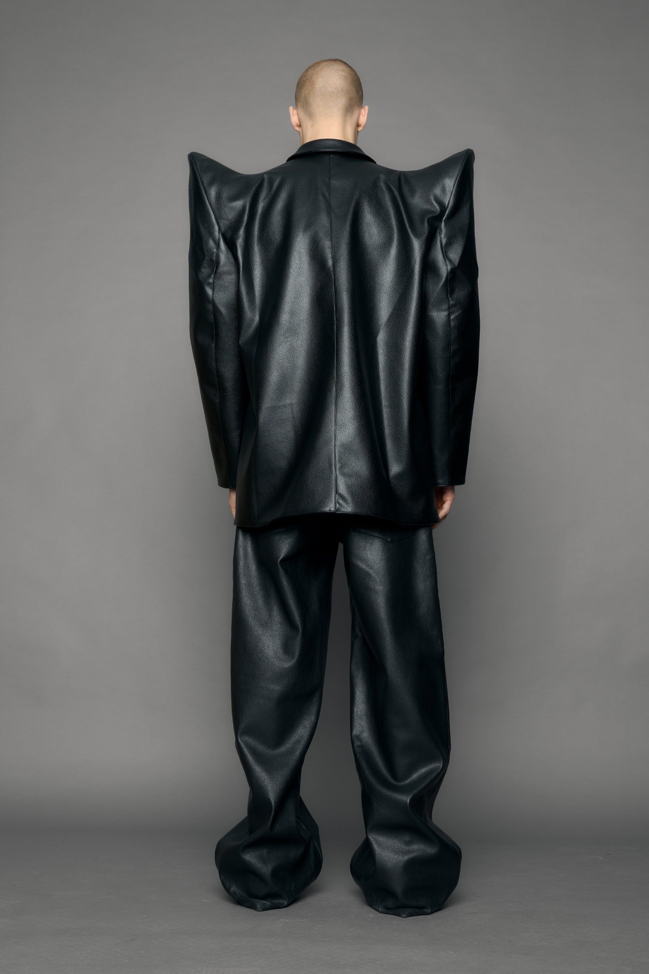 NAMILIA Doomsday Leather Blazer - black, s