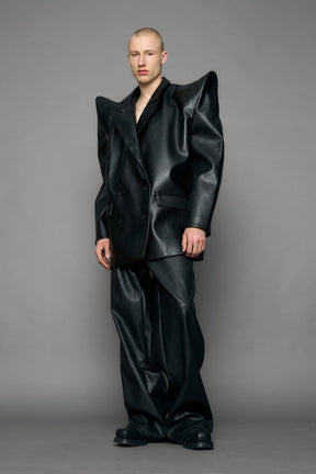 NAMILIA Doomsday Leather Blazer - black, s