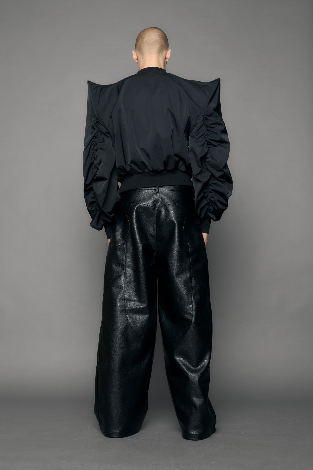 NAMILIA Doomsday Nylon Bomber Jacket - black, s