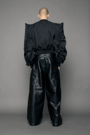 NAMILIA Doomsday Nylon Bomber Jacket - black, s
