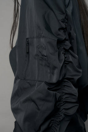 NAMILIA Doomsday Nylon Bomber Jacket - black, s
