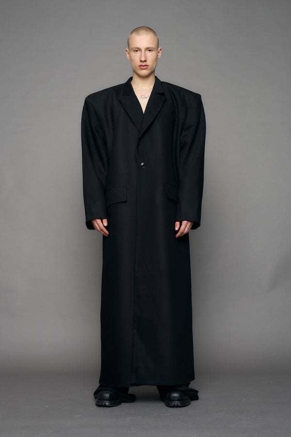 NAMILIA Elongated Blazer Coat - Black, s