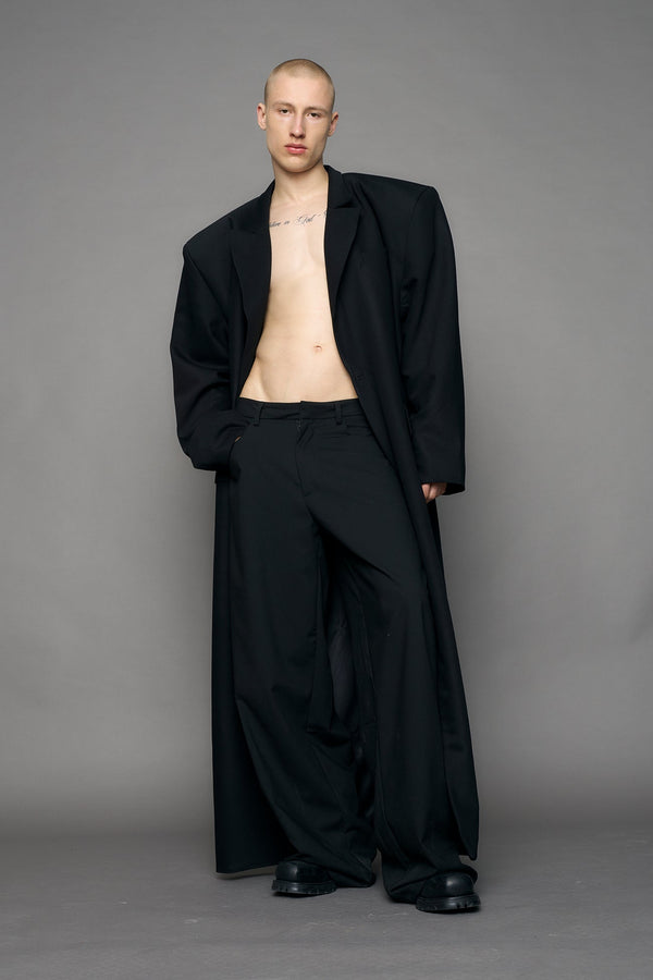 NAMILIA Elongated Blazer Coat - Black, s - Black