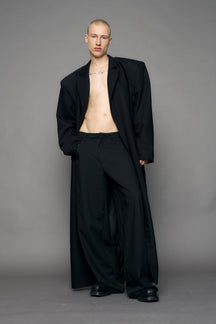 NAMILIA Elongated Blazer Coat - Black, s