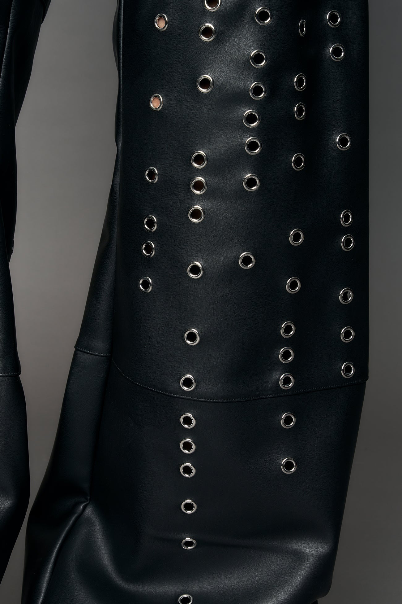 NAMILIA Eyelet Thong Pants - black, xs