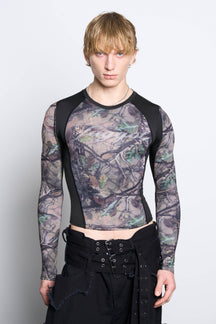 NAMILIA Faggot Longsleeve - Camo-Brown, xs