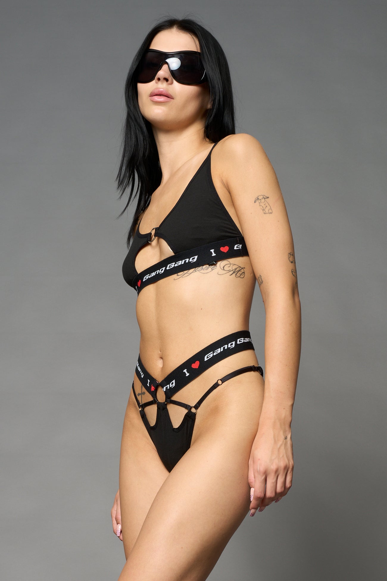 NAMILIA Gang Bang Bra Top - BLACK, xs