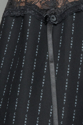 NAMILIA garter office pants - Black Print, xs