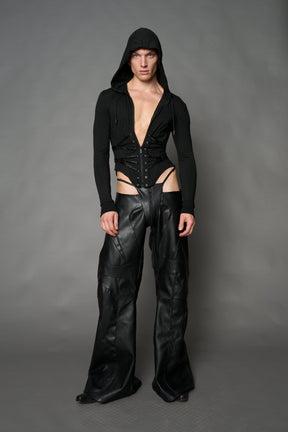 NAMILIA Goth Please Hoodie - BLACK, xs