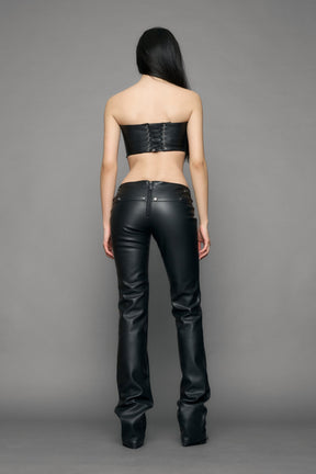 NAMILIA Heiress Handbag Pants - black silver, xs