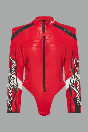 NAMILIA Hollywood Moto Body - RED, xs