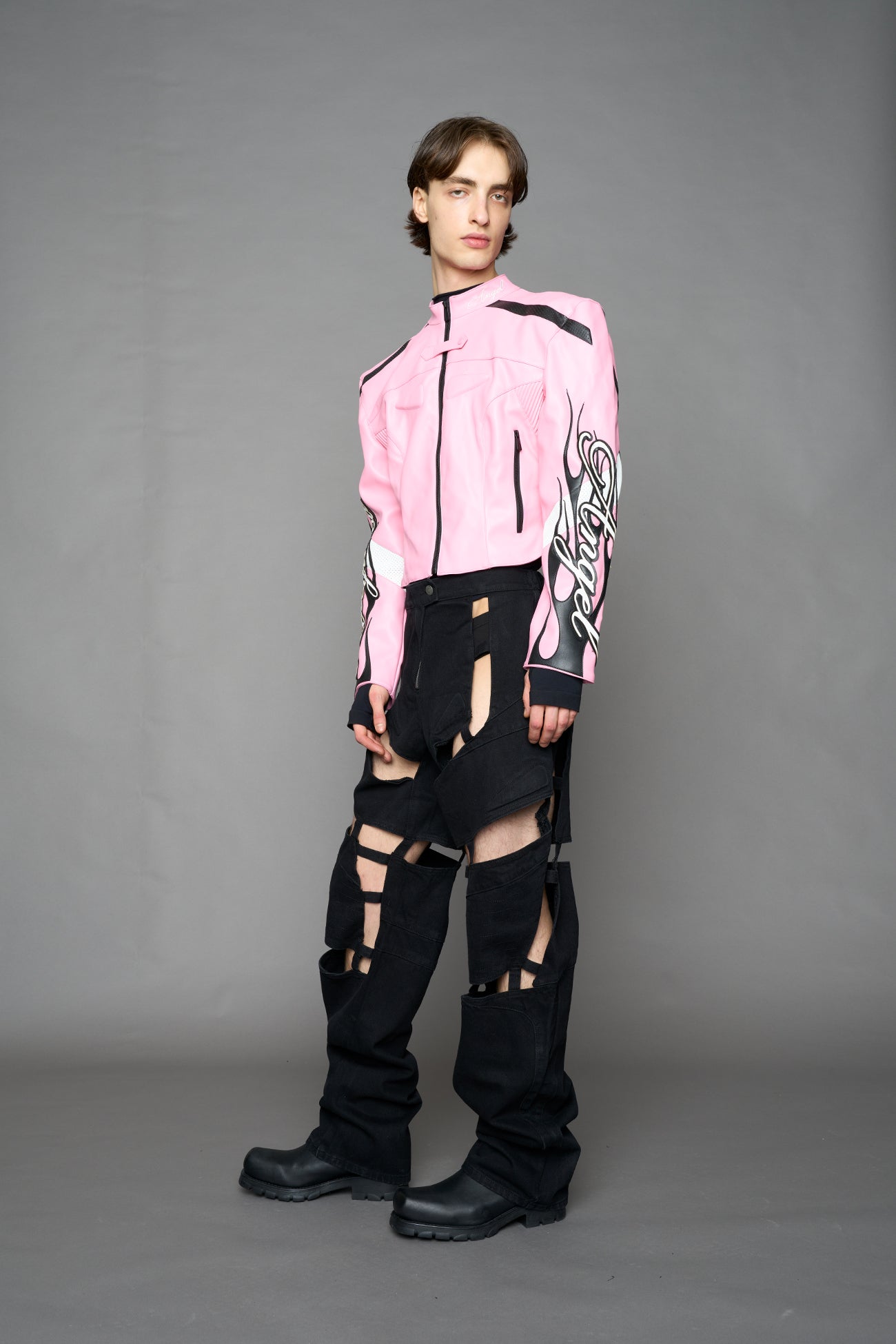 NAMILIA Hollywood Moto Jacket - PINK, xs