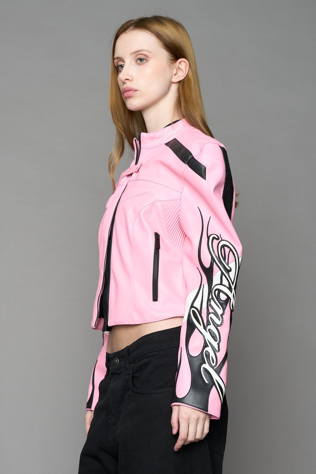 NAMILIA Hollywood Moto Jacket - PINK, xs