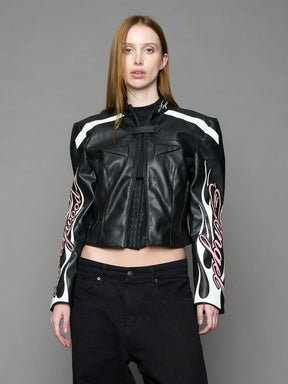 NAMILIA Hollywood Moto Jacket - BLACK, xs