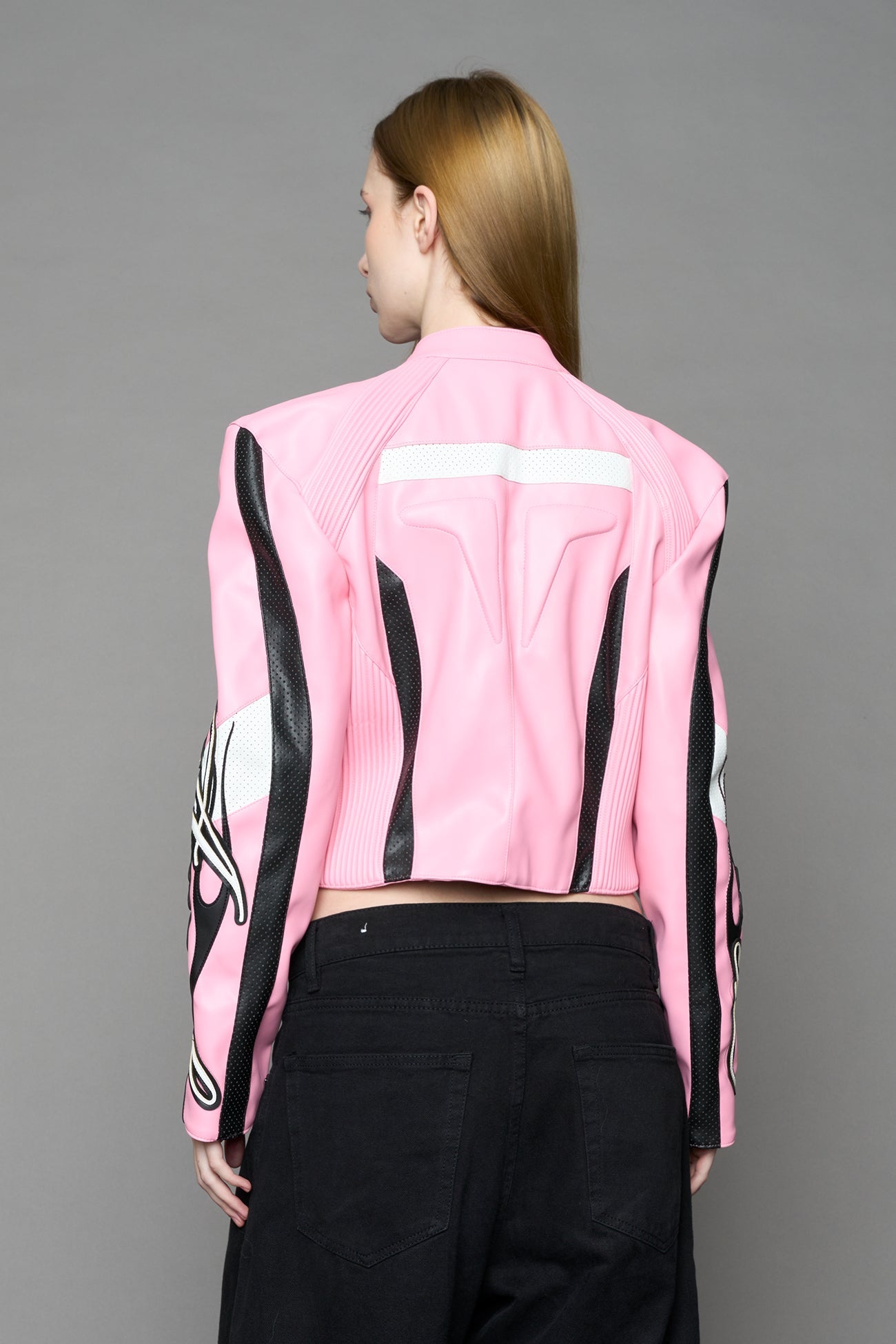 NAMILIA Hollywood Moto Jacket - PINK, xs