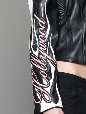 NAMILIA Hollywood Moto Jacket - BLACK, xs