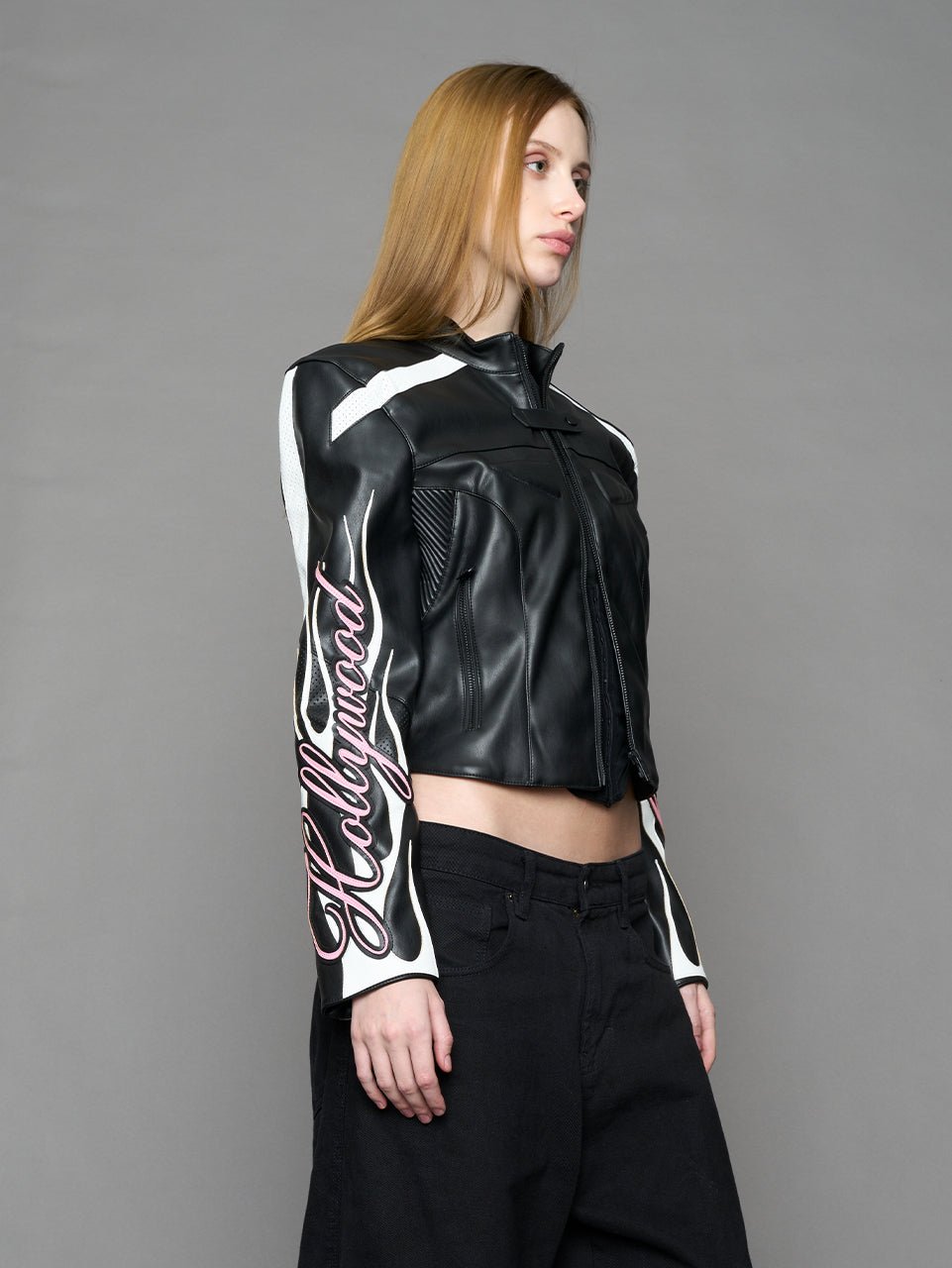 NAMILIA Hollywood Moto Jacket - BLACK, xs