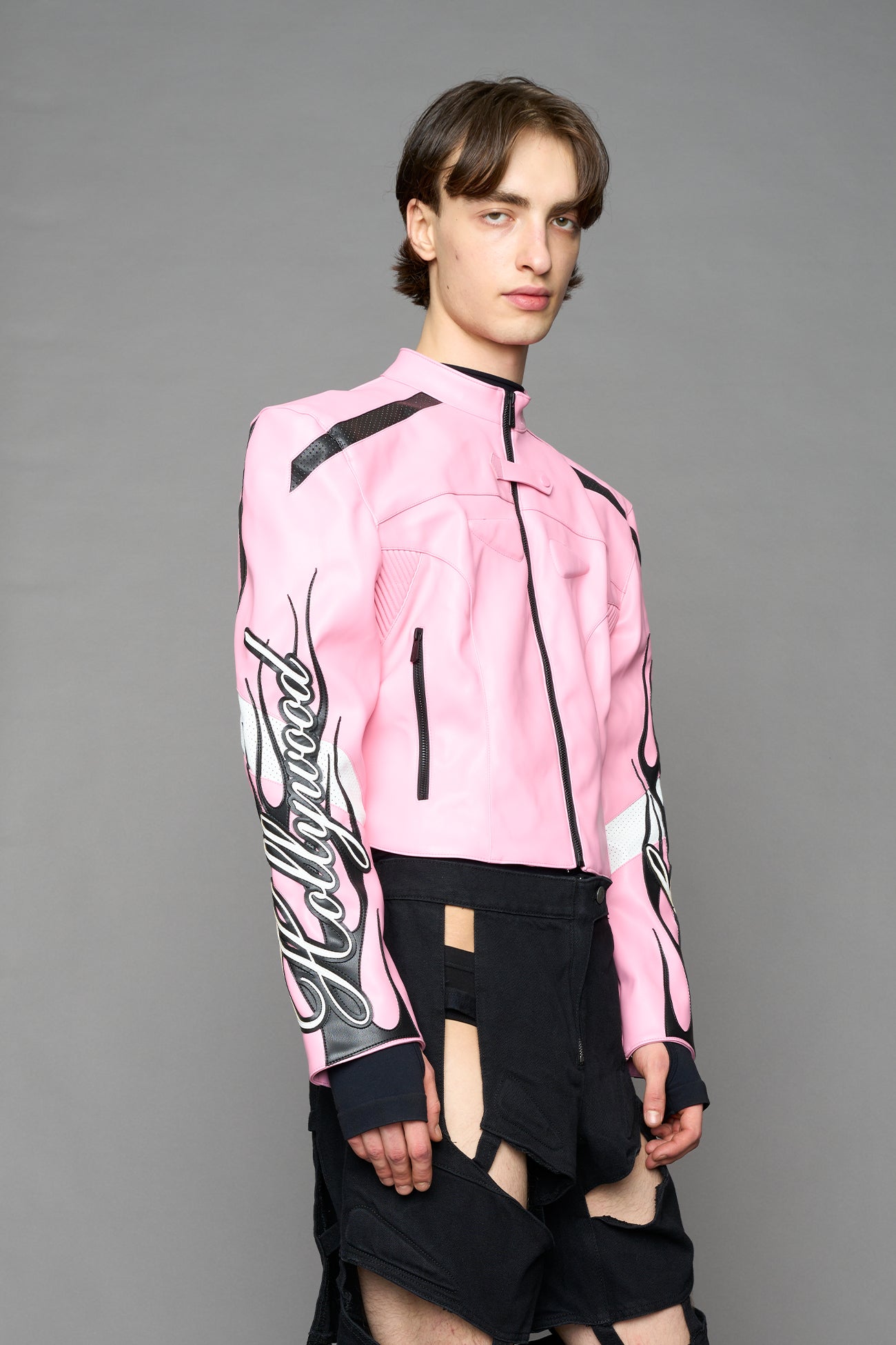 NAMILIA Hollywood Moto Jacket - PINK, xs