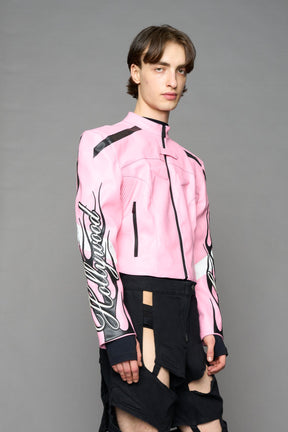 NAMILIA Hollywood Moto Jacket - PINK, xs