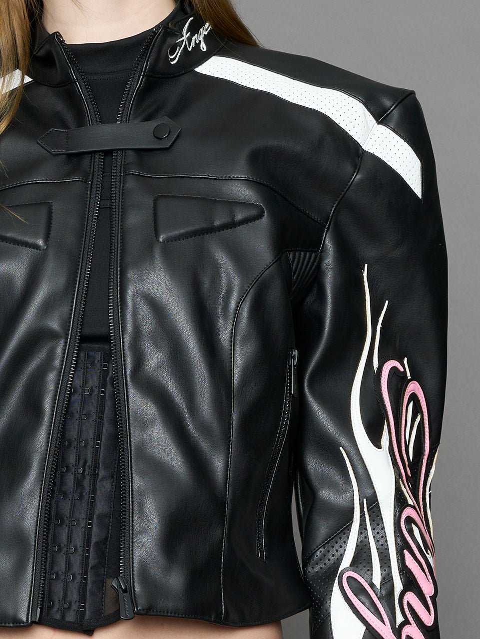 NAMILIA Hollywood Moto Jacket - BLACK, xs