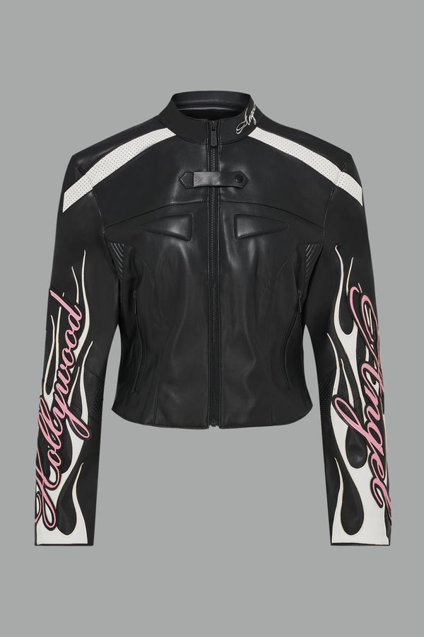 NAMILIA Hollywood Moto Jacket - BLACK, xs - BLACK