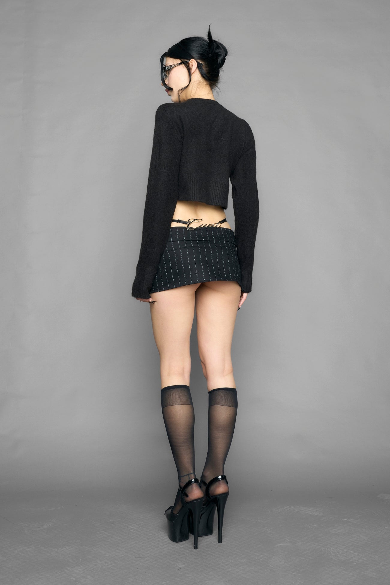 NAMILIA I LOVE MY JOB KNIT SWEATER - BLACK, xs