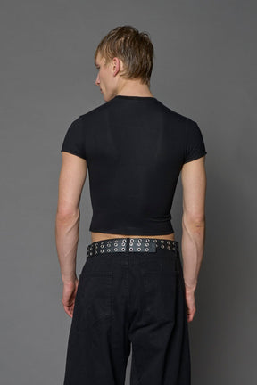 NAMILIA Keta Queen Corset Mini T-Shirt - BLACK, xs