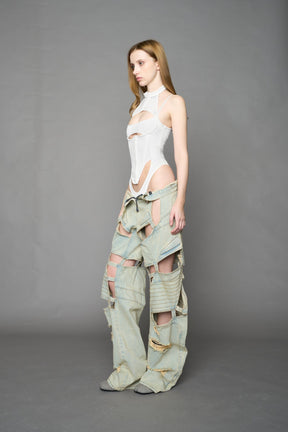 NAMILIA Layered Contour Body - WHITE, xs