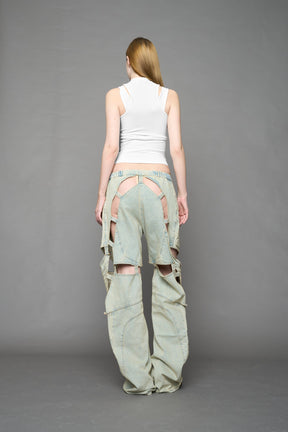 NAMILIA Layered Contour Top - WHITE, xs