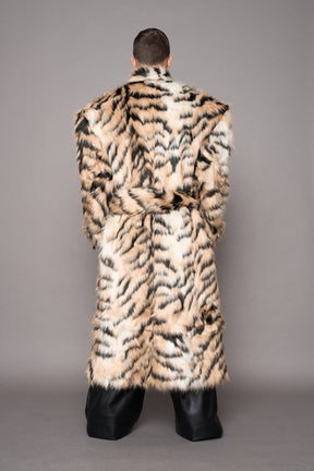 NAMILIA Midnight Faux Fur Coat - Tiger, s