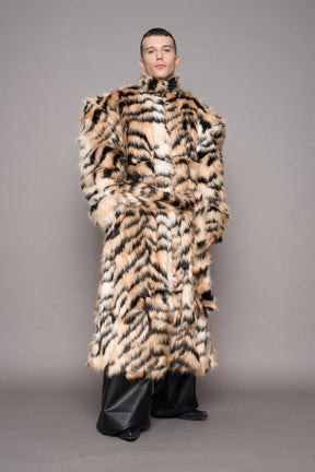 NAMILIA Midnight Faux Fur Coat - Tiger, s