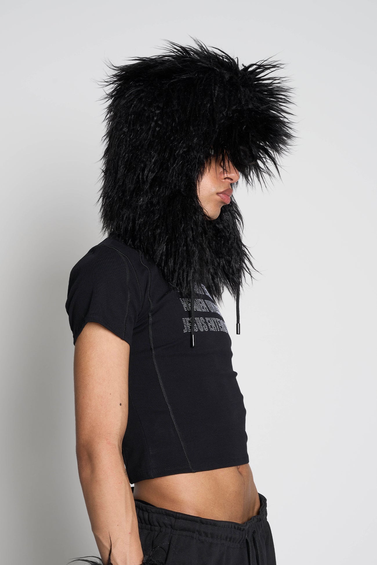 NAMILIA Midnight Faux Fur Hat - Black, s