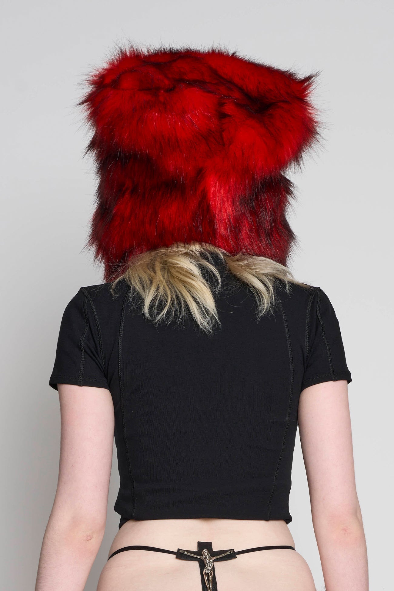 NAMILIA Midnight Faux Fur Hat - Red, s