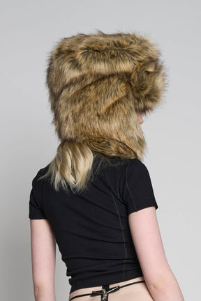 NAMILIA Midnight Faux Fur Hat - Brown, s