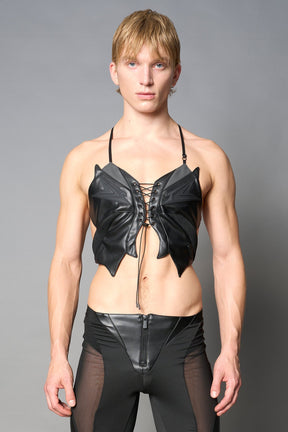 NAMILIA Moto Butterfly Top - XS, black
