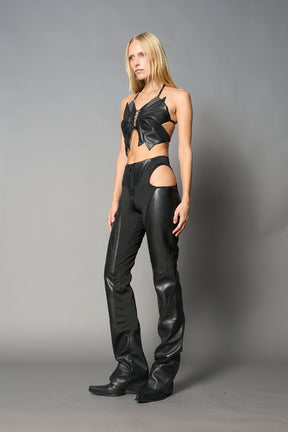 NAMILIA Moto Butterfly Top - XS, black