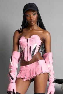 NAMILIA Moto Cone Top - PINK, xs