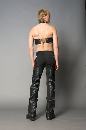 NAMILIA Moto Cut Out Pants - White, xs