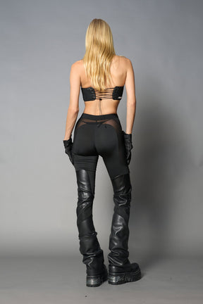 NAMILIA moto mesh pants - XS, black